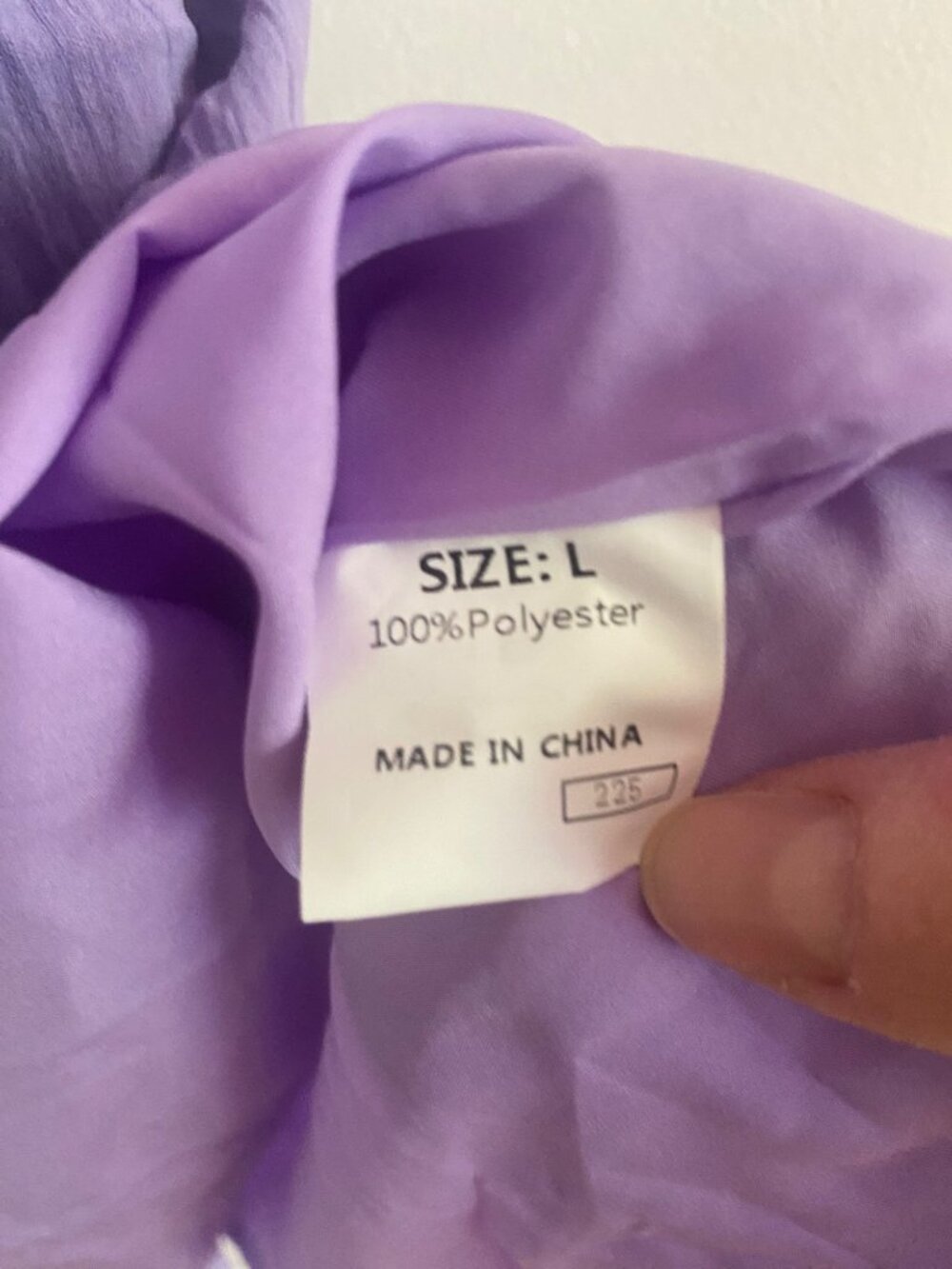 NWT Women’s Lavender Tie-Front Smocked Mini Dress With Flutter Sleeves Size L - Picture 9 of 10